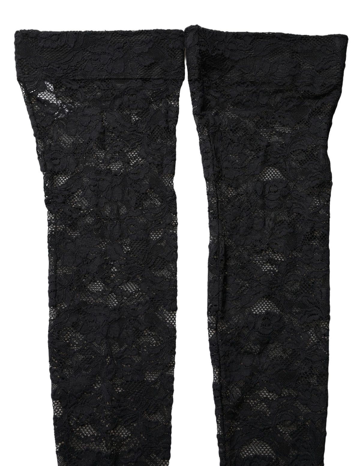 Black Floral Lace Thigh High Stockings Socks