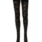 Black Floral Lace Thigh High Stockings Socks