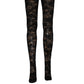 Black Floral Lace Thigh High Stockings Socks