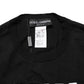 Black Graphic Print Long-Sleeved Top