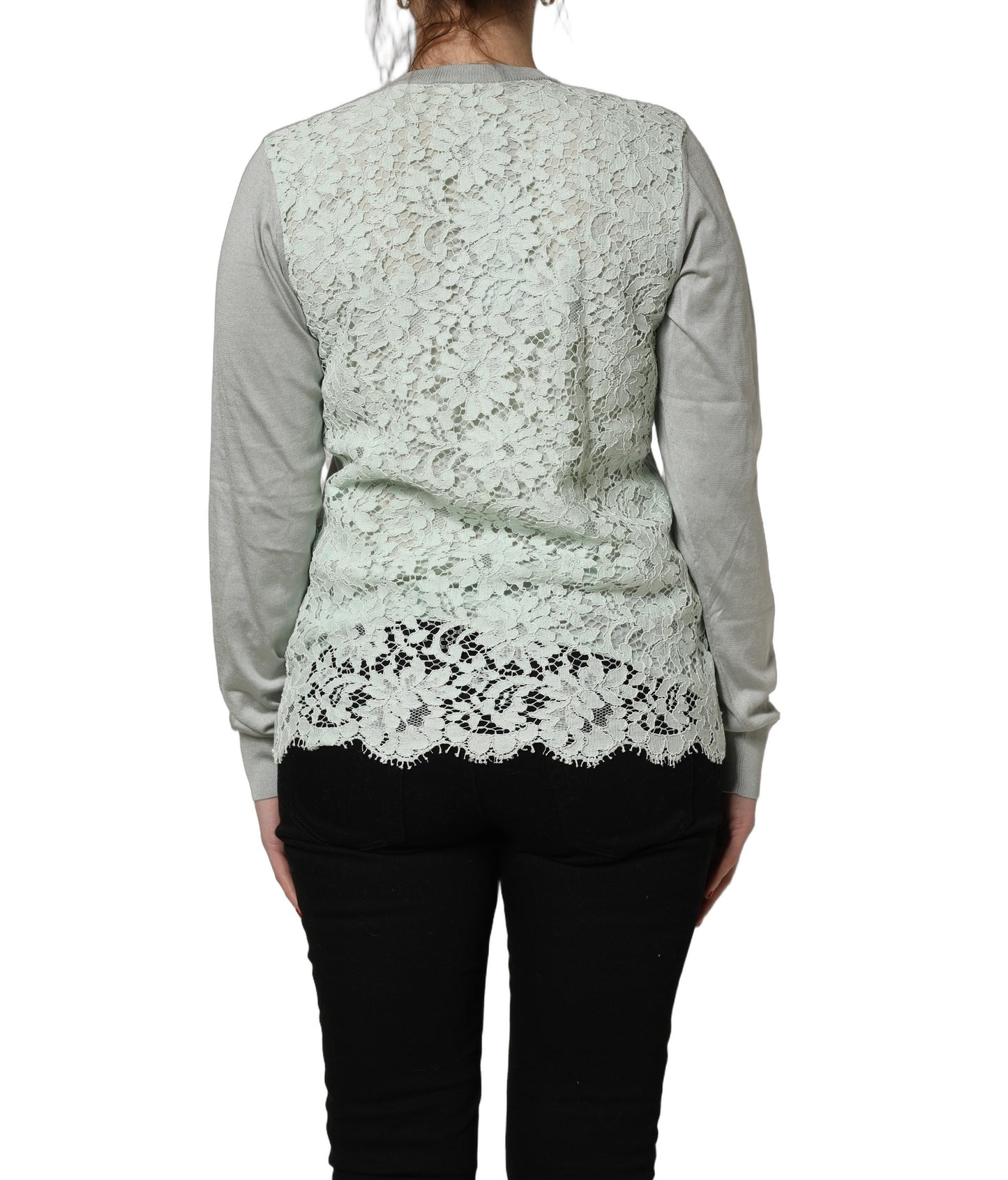 Green ButtonDown LongSleeve Cardigan Sweater