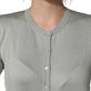 Green ButtonDown LongSleeve Cardigan Sweater