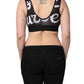 Black DG Love Yourself Sports Bra Cropped Top