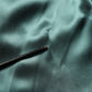 Dark Green Silk Satin Blouse Neck Tie Top