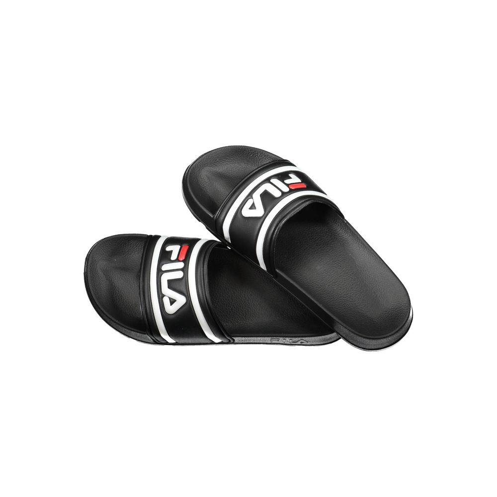 Black Polyurethane Men's Slipper