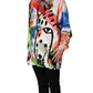 Multicolor Embellished Graffiti Sweatshirt