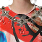 Multicolor Embellished Graffiti Sweatshirt