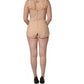 Nude Nylon Full Body Shaper Bodysuit Top