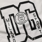 White Cotton DG Logo Print Cropped Jersey Top