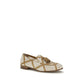 Beige Linen Slip-On Loafers