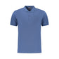 Blue Cotton Men's Polo Shirt