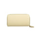 Beige Polyurethane Women's Wallet with Coin Purse and Card Spaces