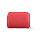 Red Polyurethane Women's Wallet