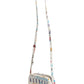 White Graffiti Print Leather Mini City Handbag