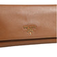 Brown and Gold Wallet Strap