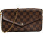 Damier Ebene Pochette Felice Chain Wallet