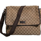 GG Canvas Flap Messenger Bag