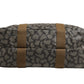 Green and Brown Pattern Canvas Duffel Bag