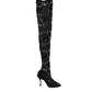 Black Taormina Lace Socks Boots Pumps Shoes