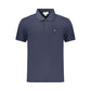 Blue Cotton Men's Polo Shirt
