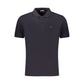 Blue Cotton Men's Polo Shirt