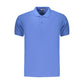 Blue Cotton Men's Polo Shirt