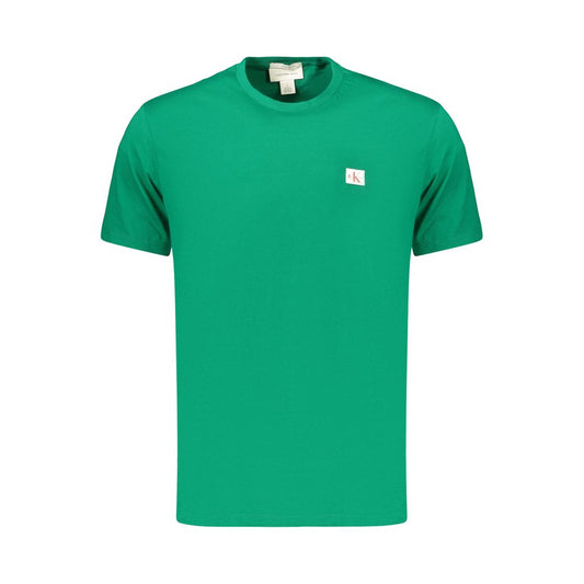Green Cotton Men's T-Shirt