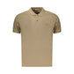 Brown Cotton Men's Polo Shirt
