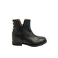 Black Leather Women Boot