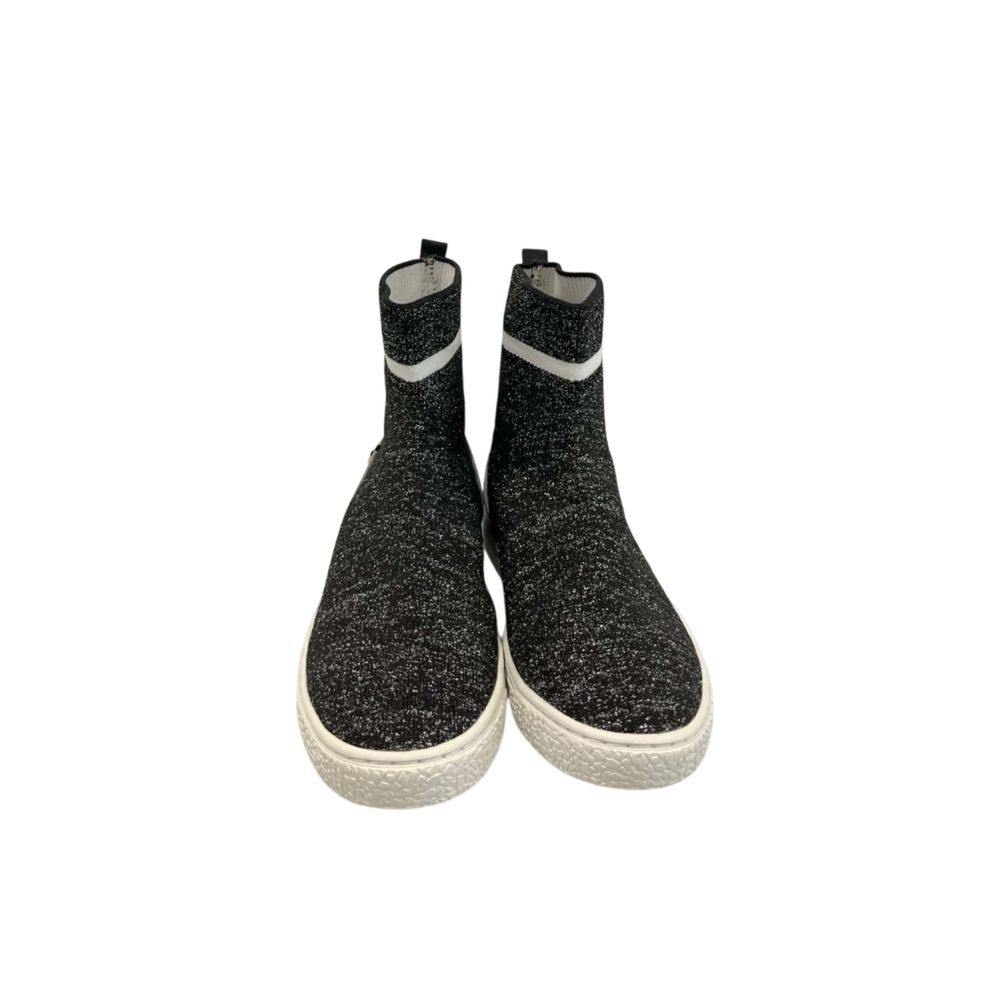 Black Rubber Women Sneaker