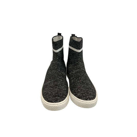 Black Rubber Women Sneaker