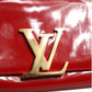 Louise PM Red Patent Leather Wallet On Chain