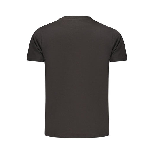 Black Cotton Men's T-Shirt