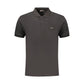 Black Cotton Men's Polo Shirt