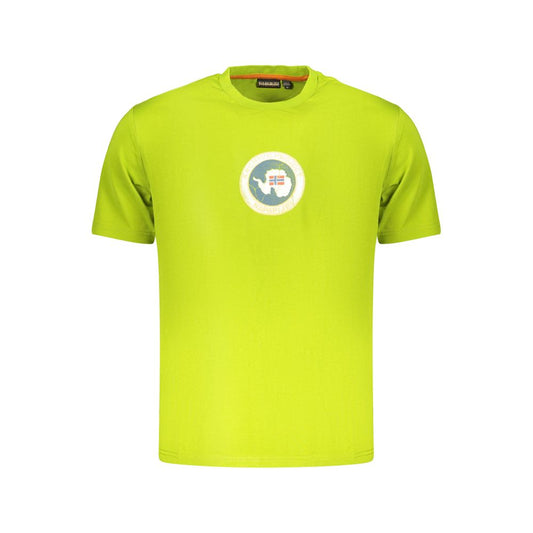 Green Cotton Men's T-Shirt