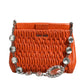 Orange crystal crossbodybag