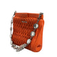 Orange crystal crossbodybag