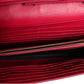 Red Leather Monogram Wallet on Chain
