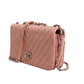Small Classic Double Flap Bag Light Pink Chevron