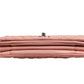 Small Classic Double Flap Bag Light Pink Chevron