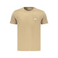 Brown Cotton Men's T-Shirt