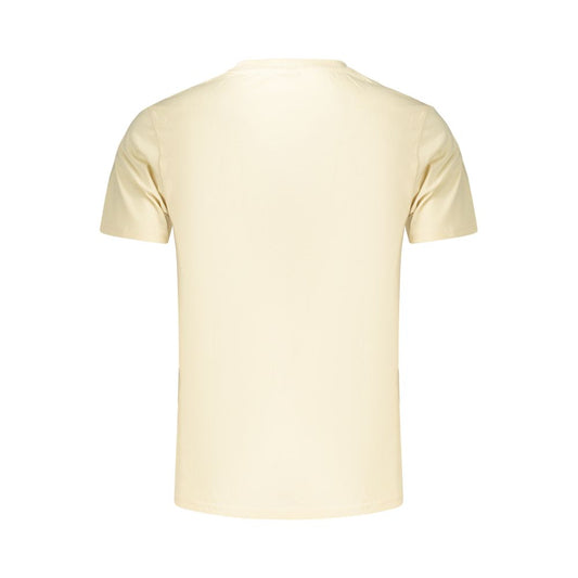 Beige Cotton Men's T-Shirt
