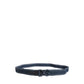 Blue Cotton Canvas DG Logo Metal Buckle Belt
