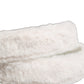 White Fleece Silver DG Logo Metal Buckle Belt