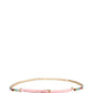 Pink Leather Crystal Chain Embellished Belt