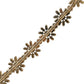 Green Leather Daisy Crystal Embellished Waist Belt