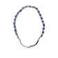 Blue Leather Crystal Chain Embellished Belt