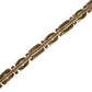 Blue Leather Crystal Chain Embellished Belt