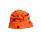 Orange Crystal Embellished Bucket Fisherman Cap Hat
