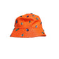 Orange Crystal Embellished Bucket Fisherman Cap Hat